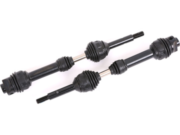 Traxxas Driveshafts, rear, steel-spline constant-velocity (complete assembly) (2) / TRA9450R