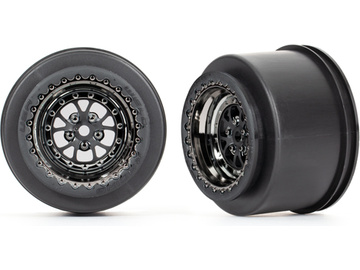 Traxxas disk Weld chromovaný černý (zadní) (2) Traxxas disk Weld chromovaný černý (zadní) (2) / TRA9473X