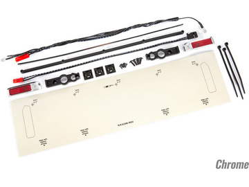 Traxxas zadní LED osvětlení, tailgate trim (chromovaný) Traxxas zadní LED osvětlení, tailgate trim (chromovaný) / TRA9497R
