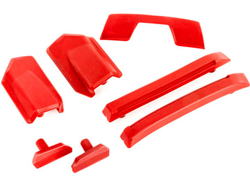 Traxxas Body reinforcement set, red/ skid pads (roof) (fits #9511 body) Traxxas Body reinforcement set, red/ skid pads (roof) (fits #9511 body) / TRA9510R