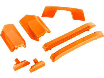 Traxxas Body reinforcement set, orange/ skid pads (roof) (fits #9511 body) / TRA9510T