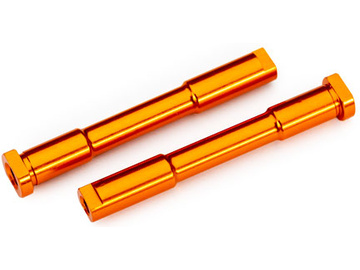Traxxas Bellcrank posts, steering (aluminum, orange-anodized) / TRA9525-ORNG