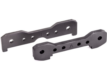 Traxxas Tie bars, front, 6061-T6 aluminum (dark titanium-anodized) / TRA9527A