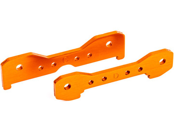 Traxxas Tie bars, rear, 6061-T6 aluminum (orange-anodized) / TRA9528T