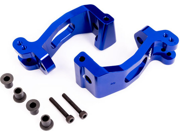 Traxxas Caster blocks, 6061-T6 aluminum (blue-anodized), left & right / TRA9532X
