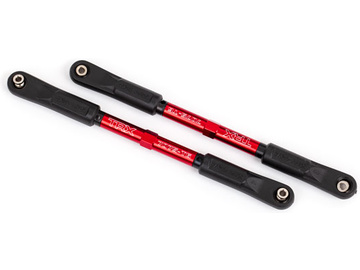 Traxxas Camber links, rear (TUBES red-anodized, 7075-T6 aluminum) (144mm) (2) / TRA9548R