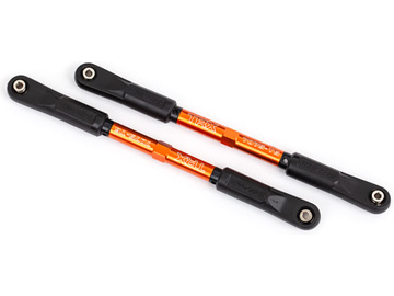 Traxxas Camber links, rear (TUBES orange-anodized, 7075-T6 aluminum) (144mm) (2) / TRA9548T