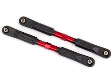 Traxxas Toe links (TUBES red-anodized, 7075-T6 aluminum) (120mm) (2) / TRA9549R