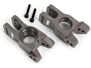 Traxxas Carriers, stub axle, 6061-T6 aluminum (dark titanium-anodized) (left and right) / TRA9552A