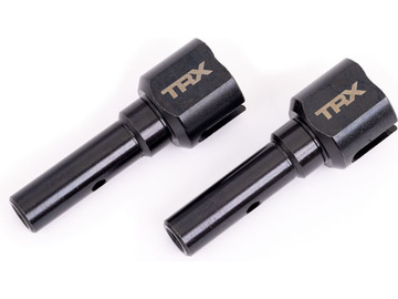 Traxxas Stub axles, hardened steel (2) (for use only with #9557 driveshaft) / TRA9554X