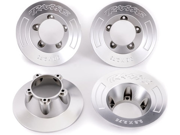 Wheel covers, satin chrome (4) (fits #9572 wheels) / TRA9568X