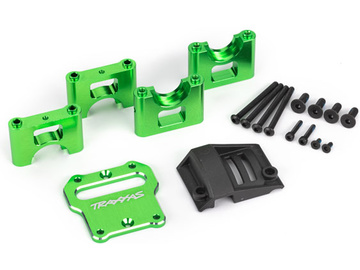 Traxxas Mount, center differential carrier, aluminum (green-anodized) / TRA9584G