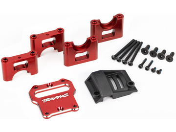 Traxxas Mount, center differential carrier, aluminum (red-anodized) / TRA9584R
