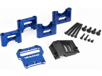 Traxxas Mount, center differential carrier, aluminum (blue-anodized) / TRA9584X