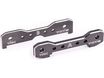 Traxxas Tie bars, front, aluminum (dark titanium-anodized) (fits Sledge) / TRA9629A