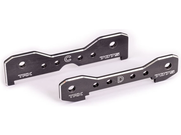 Traxxas Tie bars, rear, aluminum (dark titanium-anodized) (fits Sledge) / TRA9630A