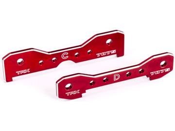 Traxxas Tie bars, rear, aluminum (red-anodized) (fits Sledge) / TRA9630R