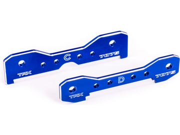 Traxxas Tie bars, rear, aluminum (blue-anodized) (fits Sledge) / TRA9630