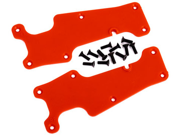 Traxxas Suspension arm covers, red, front (left and right) / TRA9633R