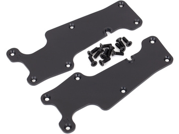 Traxxas Suspension arm covers, black, front (left and right) / TRA9633