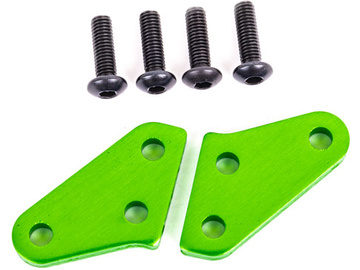 Traxxas Steering block arms (aluminum, green-anodized) (2) (fits #9537 and #9637) / TRA9636G