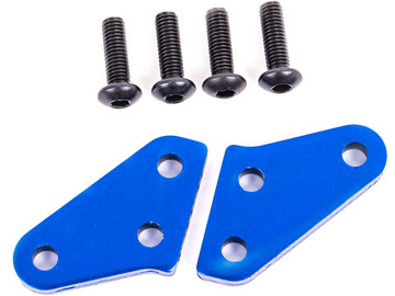Traxxas Steering block arms (aluminum, blue-anodized) (2) (fits #9537 and #9637) / TRA9636X