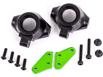 Traxxas Steering block arms (aluminum, green-anodized) (2)/ steering blocks, left & right / TRA9637G
