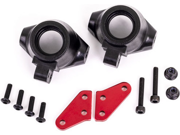Traxxas Steering block arms (aluminum, red-anodized) (2)/ steering blocks, left & right / TRA9637R