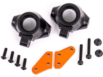 Traxxas Steering block arms (aluminum, orange-anodized) (2)/ steering blocks, left & right / TRA9637T
