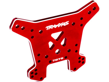 Traxxas Shock tower, front, aluminum (red-anodized) (fits Sledge) / TRA9639R