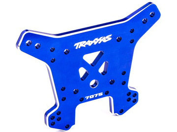 Traxxas Shock tower, front, aluminum (blue-anodized) (fits Sledge) / TRA9639