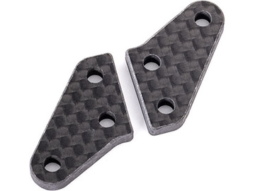 Steering block arms, carbon fiber (2) (fits #9635 series & 9637 series steering blocks) / TRA9642