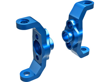 Traxxas závěs těhlice hliníková modře eloxovaná (levá a pravá) / TRA9733-BLUE
