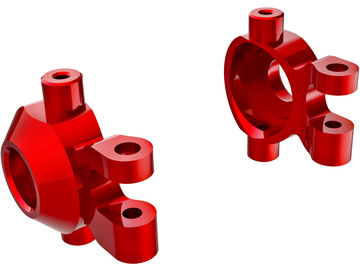 Traxxas těhlice hliníková červeně eloxovaná (levá a pravá) / TRA9737-RED