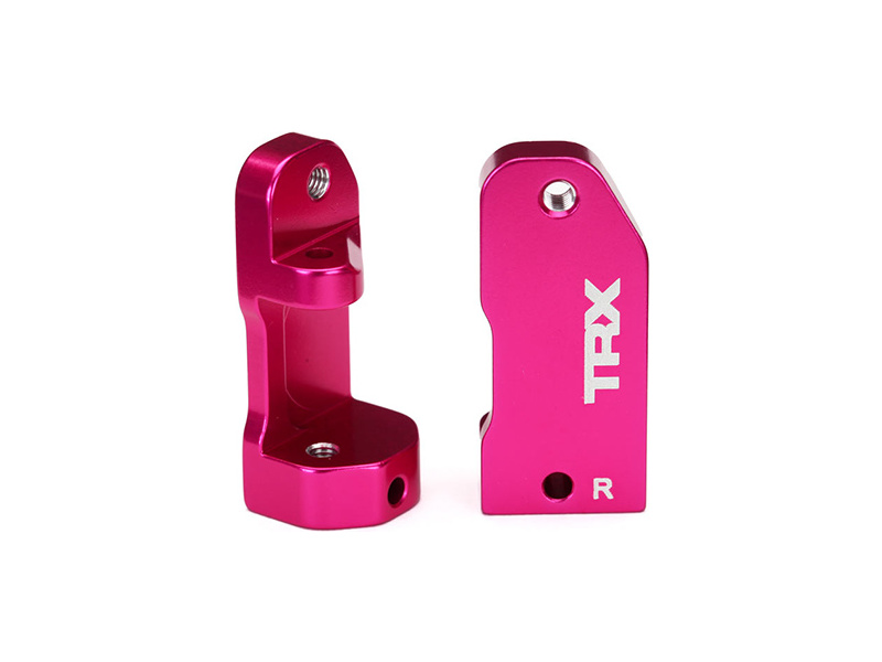 Traxxas závěs těhlice 30° hliníkový růžový (L+P), TRA3632P
