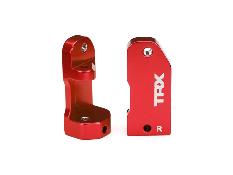 Traxxas závěs těhlice 30° hliníkový červený (L+P), TRA3632X