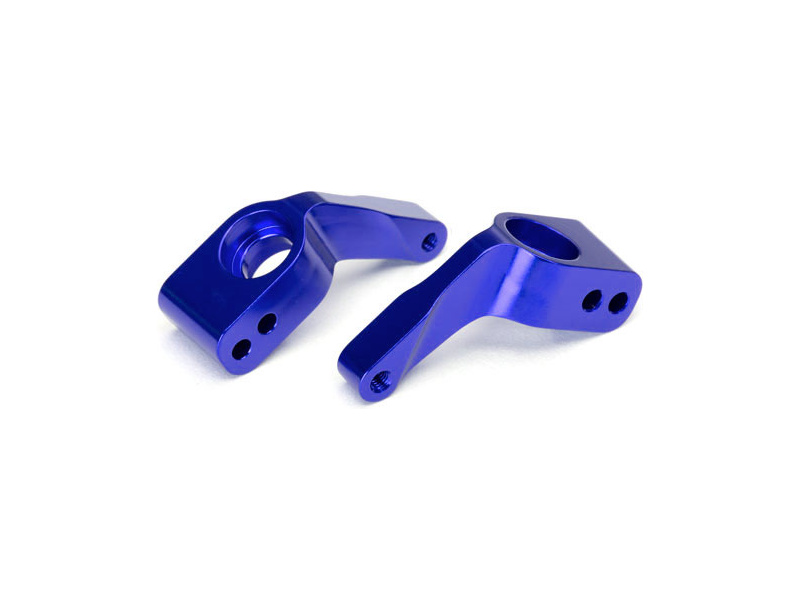 Traxxas těhlice zadní hliníková modrá (2), TRA3652A