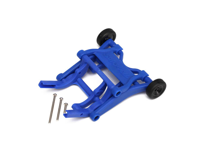 Traxxas sada opěrných koleček (wheelie) modrá, TRA3678X