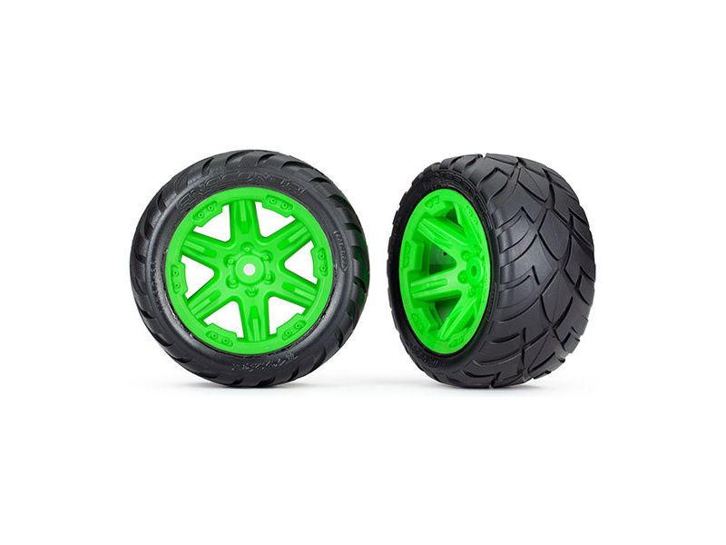 Traxxas kolo 2.8", disk RXT zelený, pneu Anaconda (2WD zadní) (2), TRA6768G