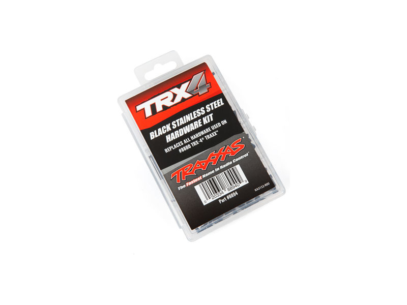 Traxxas součásti podvozku nerezové černěné (sada pro TRX-4 Traxx), TRA8894