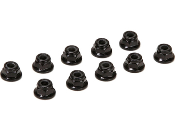 Vaterra M4 Nylock Flanged Serrated Nut (10) / VTR236046