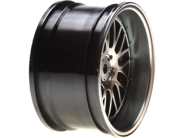 Vaterra Wheel Rear Deep Mesh 54x30mm, Matte Gun Metal (2): V100 / VTR43006