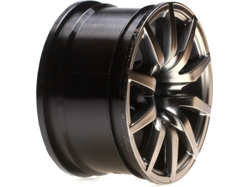 Vaterra Wheel Rear Nissan GTR, 54x30mm, Gun Metal (2): V100 / VTR43010