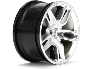 Vaterra Wheel, Rear, Corvette Z51 54 x 30mm Silver (2) / VTR43034