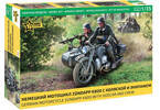 Zvezda Zuendapp K800 Motorcycle w/sidecar (1:35)