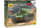 Zvezda Snap Kit - KV-1 with F-32 Gun (1:100)