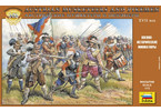 Zvezda figurky - rakouští mušketýři a pikemenci (1:72)