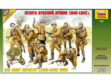 Zvezda figurky - pěchota rudé armády (1940-42) (1:35) / ZV-3526