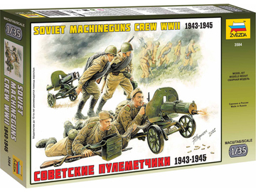 Zvezda figurky - sovětský kulomet Maxim s vojáky (1:35) / ZV-3584