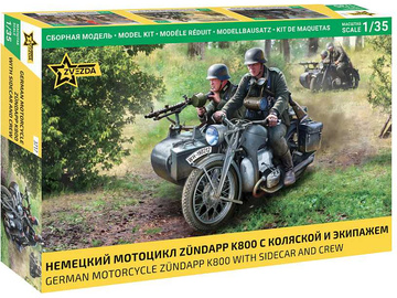 Zvezda Zuendapp K800 Motorcycle w/sidecar (1:35) / ZV-3717